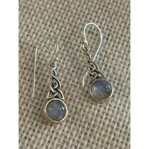 Lot a620 925 sterling silver earrings 1 1/4 inch long